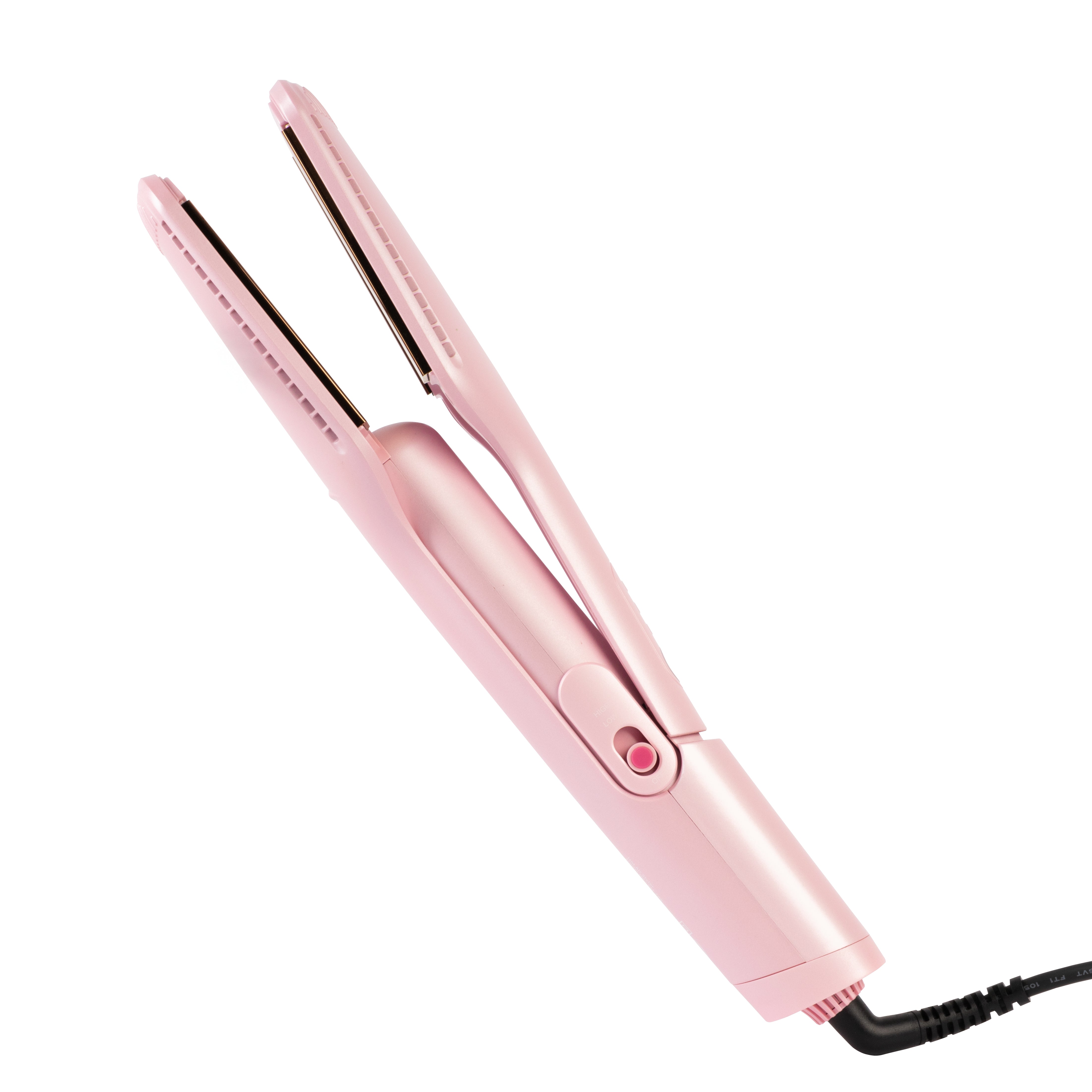 Set Plancha Profesional Infrarroja + Plancha 2 En 1 Diana Fletes Para Cabello Mojado TITANIUM GALVANIZADO