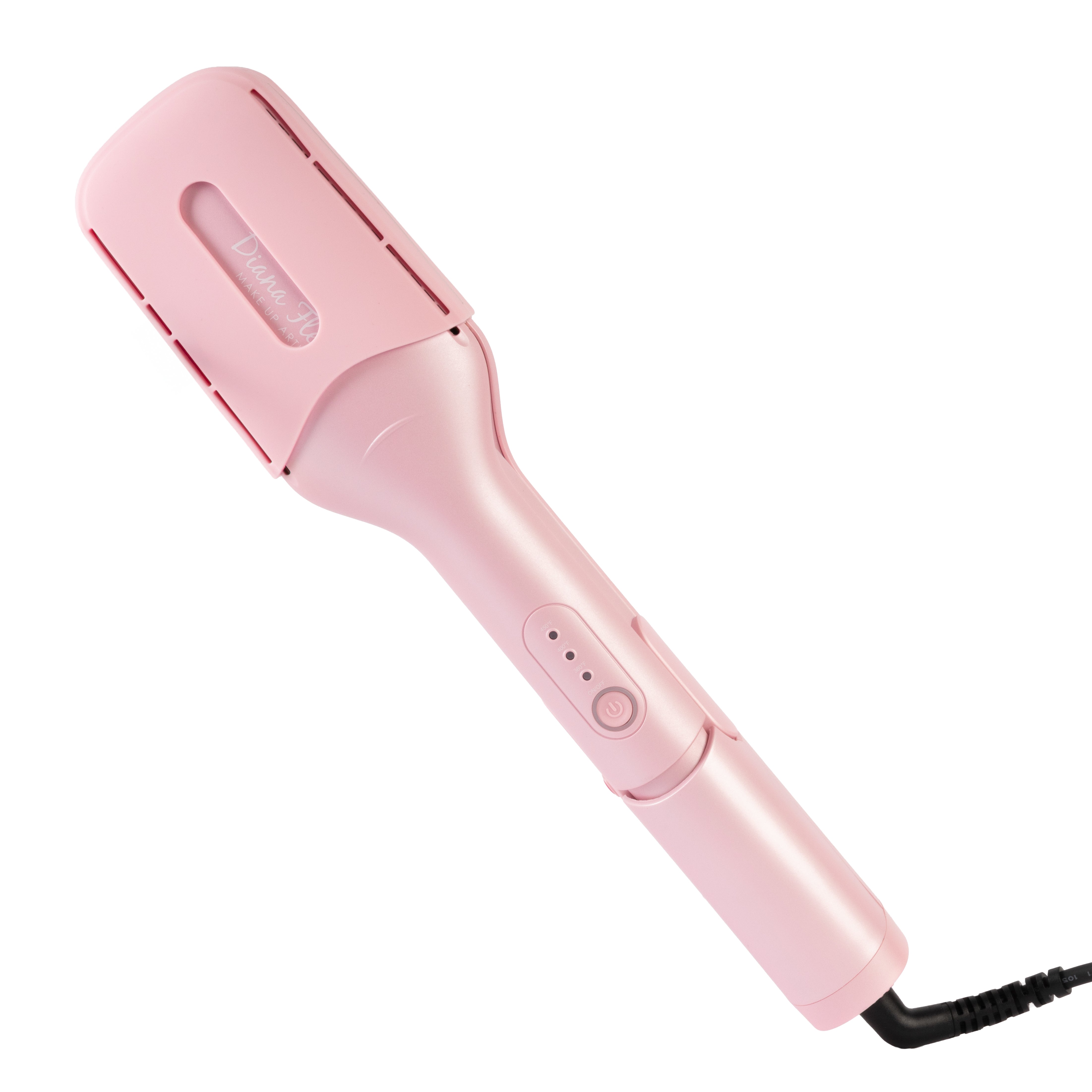 Set Plancha Profesional Infrarroja + Plancha 2 En 1 Diana Fletes Para Cabello Mojado TITANIUM GALVANIZADO