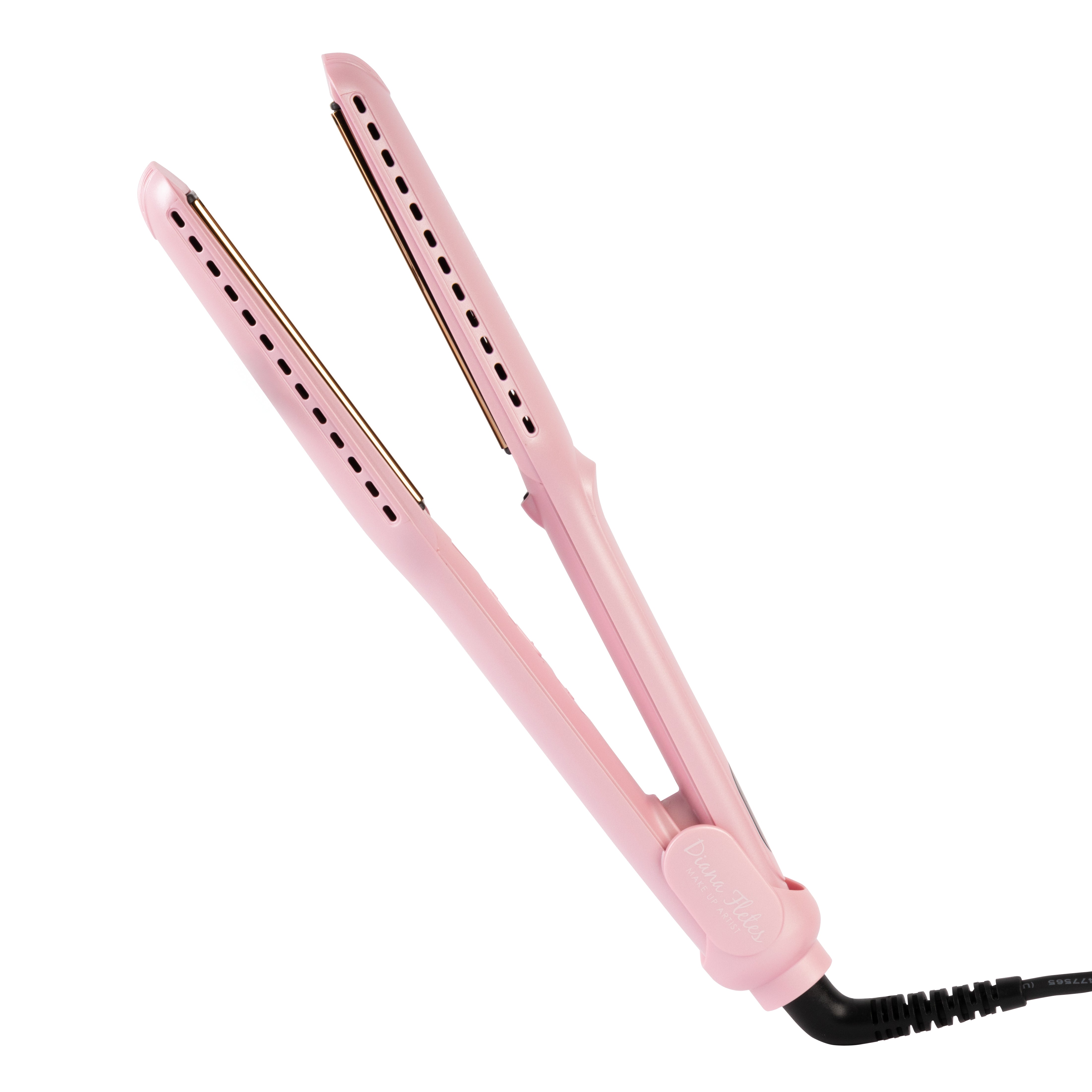 Set Plancha Profesional Infrarroja + Plancha 2 En 1 Diana Fletes Para Cabello Mojado TITANIUM GALVANIZADO