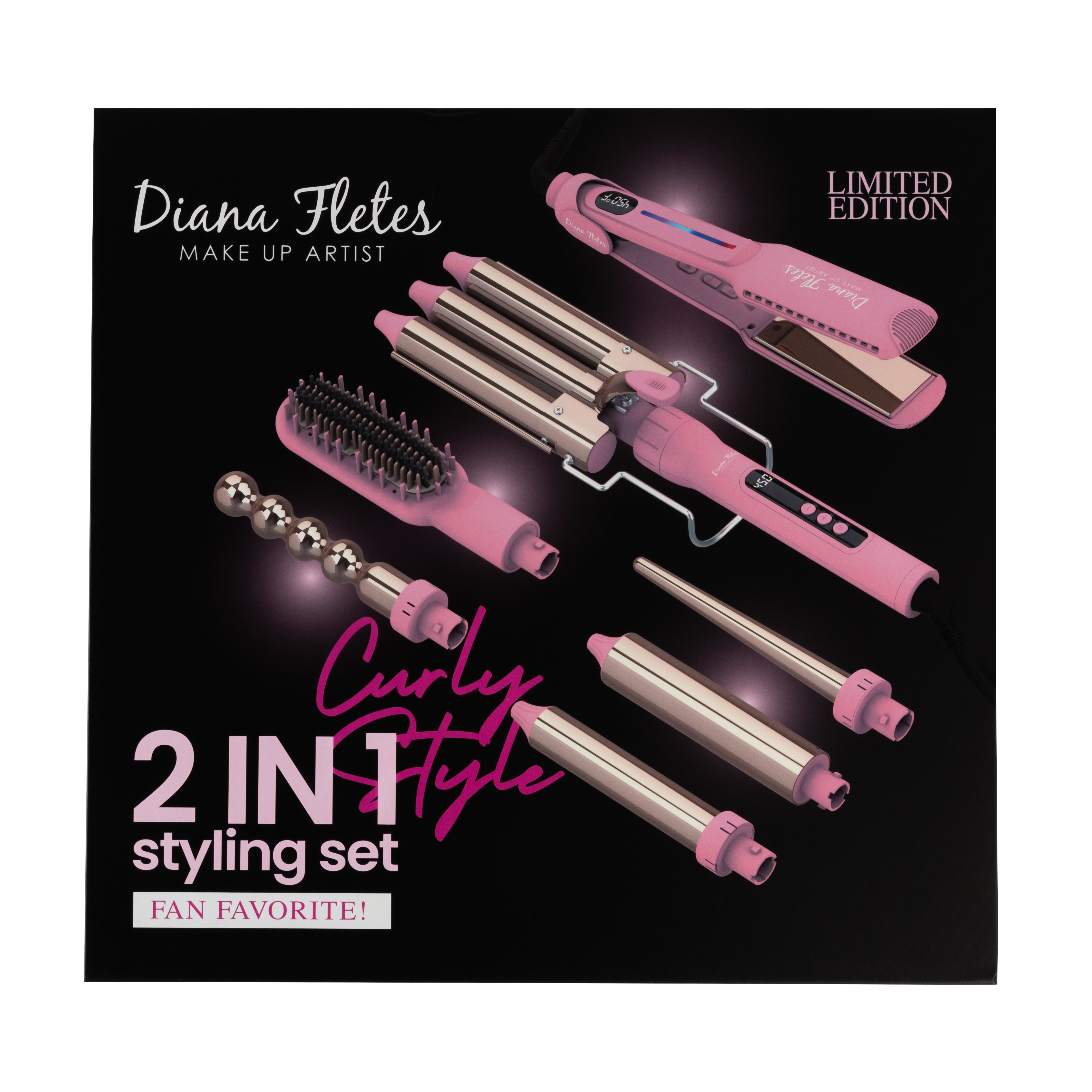 Set Plancha Profesional Infrarroja + Ferro 6 en 1 TITANIUM GALVANIZADO