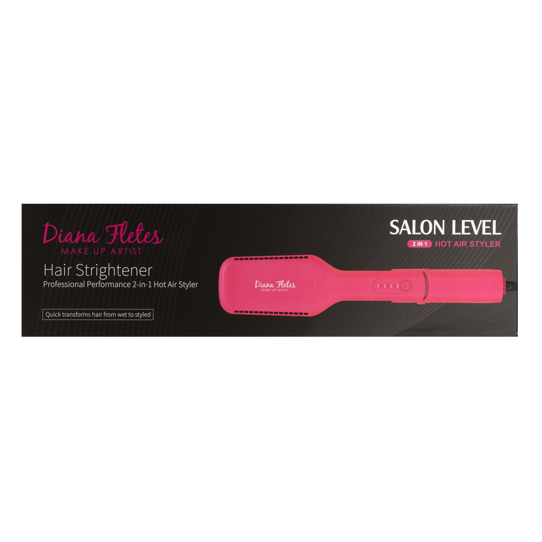 Plancha 2 en 1 Diana Fletes Para Cabello Húmedo y Seco.