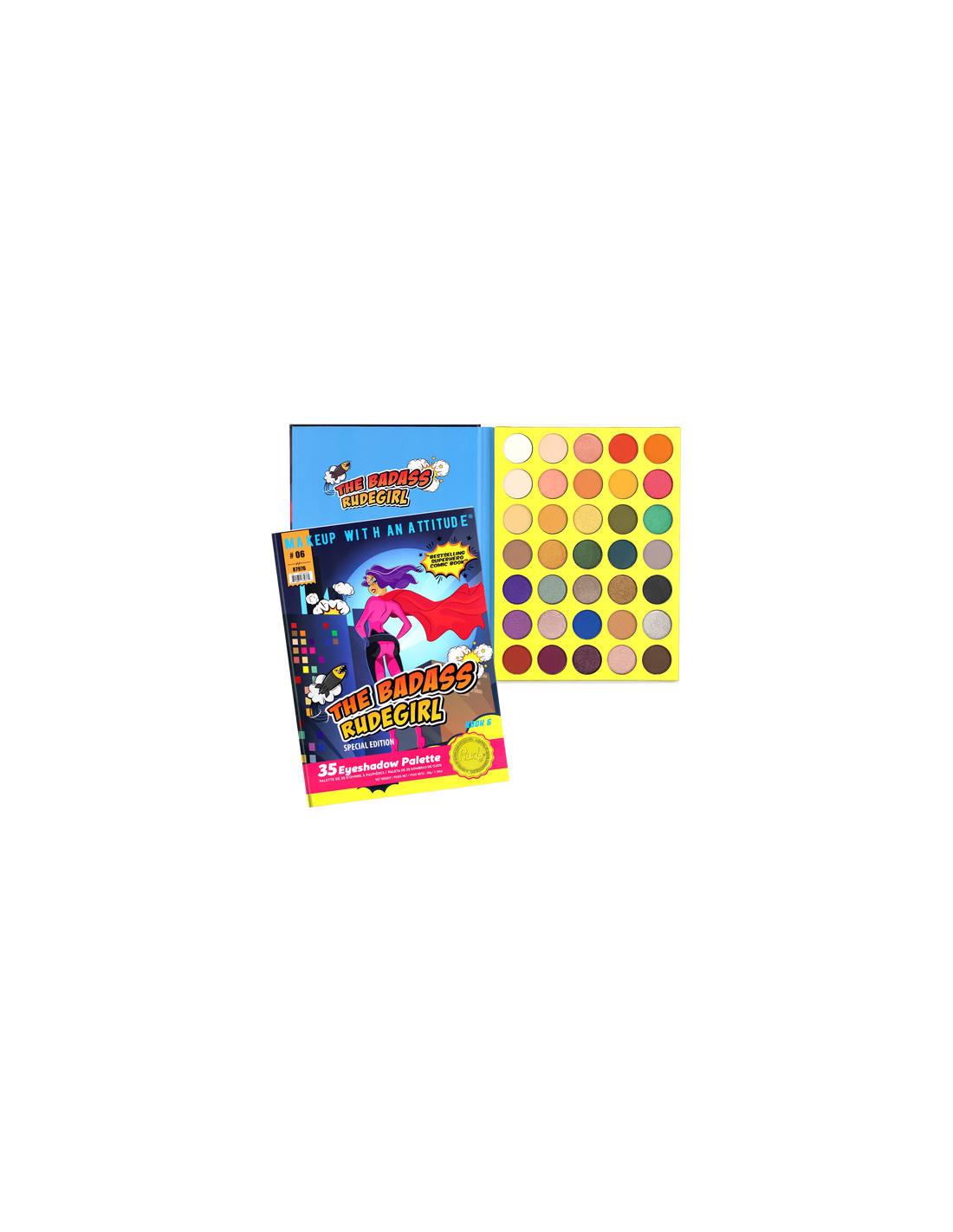 Paleta de sombras the badass rudegirl - book 6