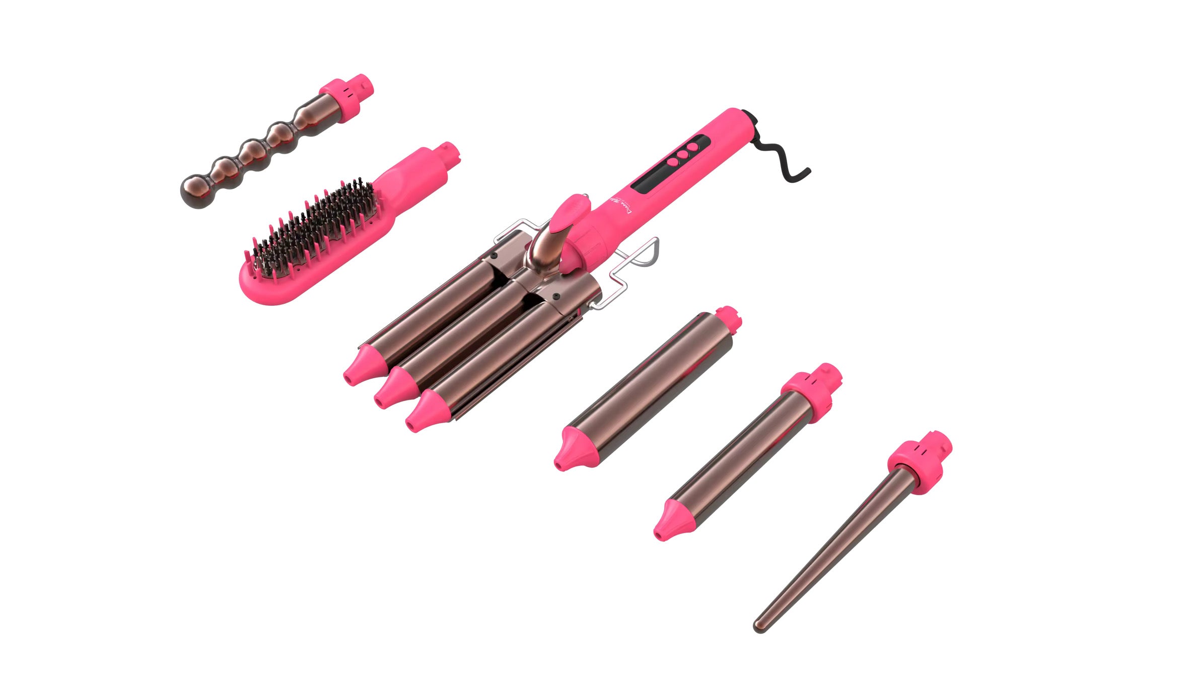 Ferro 6 En 1 Diana Fletes Pink Titanium Galvanizado