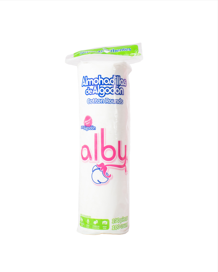 Almohadillas de Algodón Alby (100 piezas)