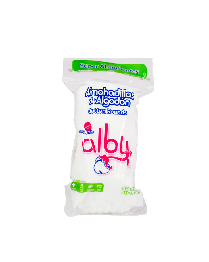 Almohadillas de Algodón Alby (50 piezas)