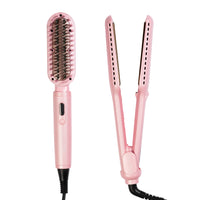 Set Plancha Profesional Infrarroja + Cepillo Alaciador Light Pink