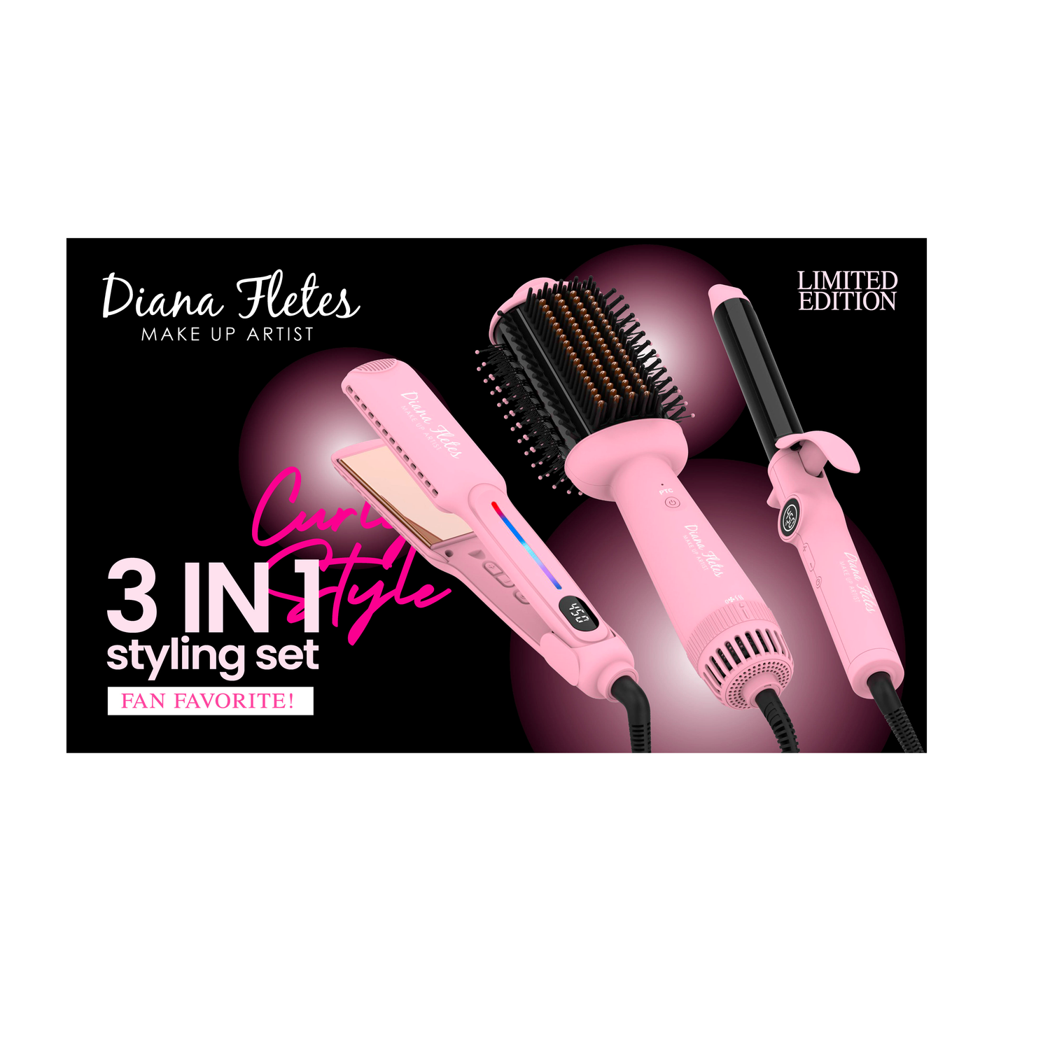 Set 3 en 1 Estilizado Profesional Light Pink